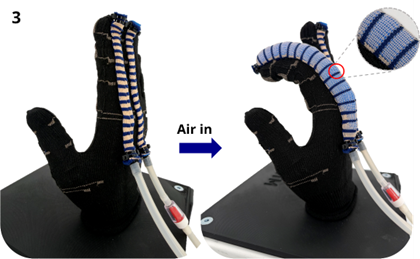 Gestrickte Origami-Muskeln